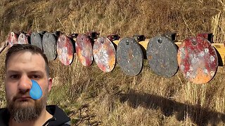 Massive Target Shot in Half