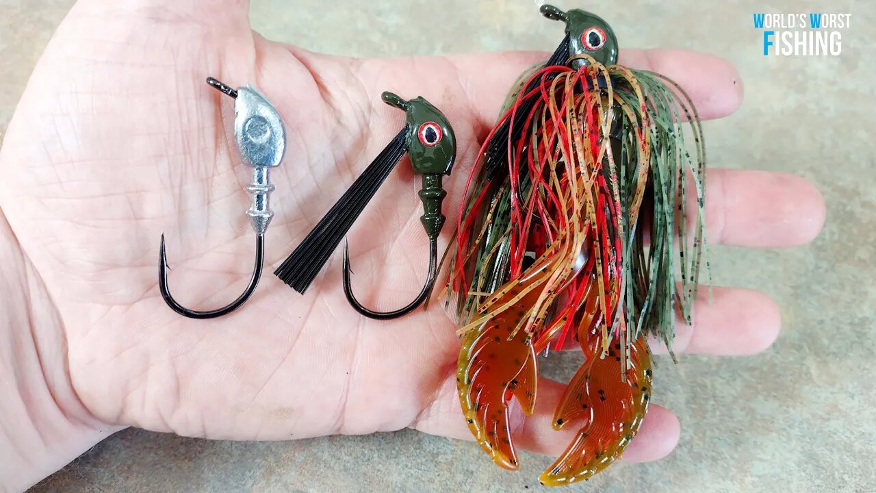 Let's Learn LEAD LURE Making: Pouring Lead Jigs, Swimjig Tutorial