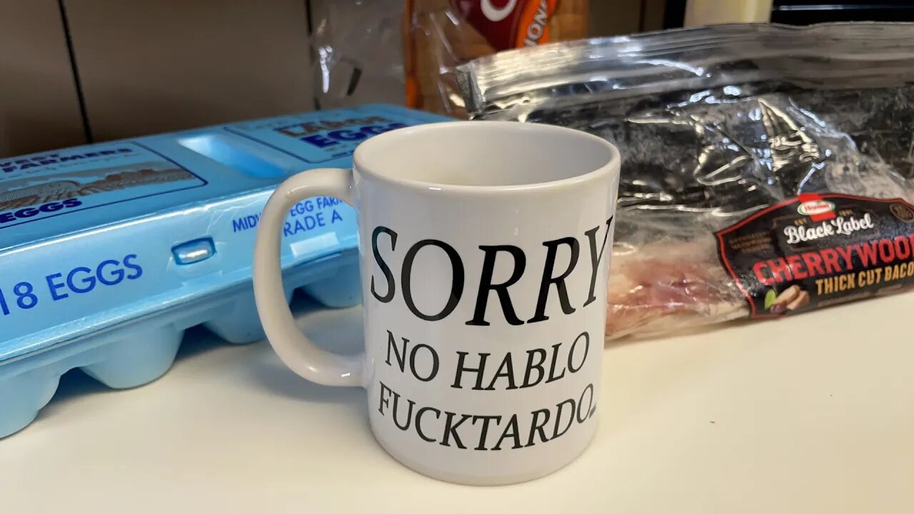 Elveshelves is going live! Coffee, bacon Toast & Eggs.