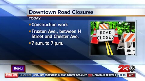 Downtown road closures today