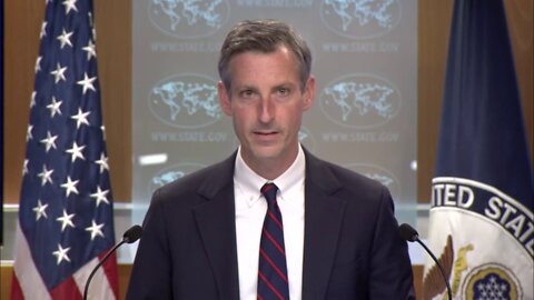 Spokesperson Ned Price leads the Department Press Briefing, at the Department of State, on September 26,2022