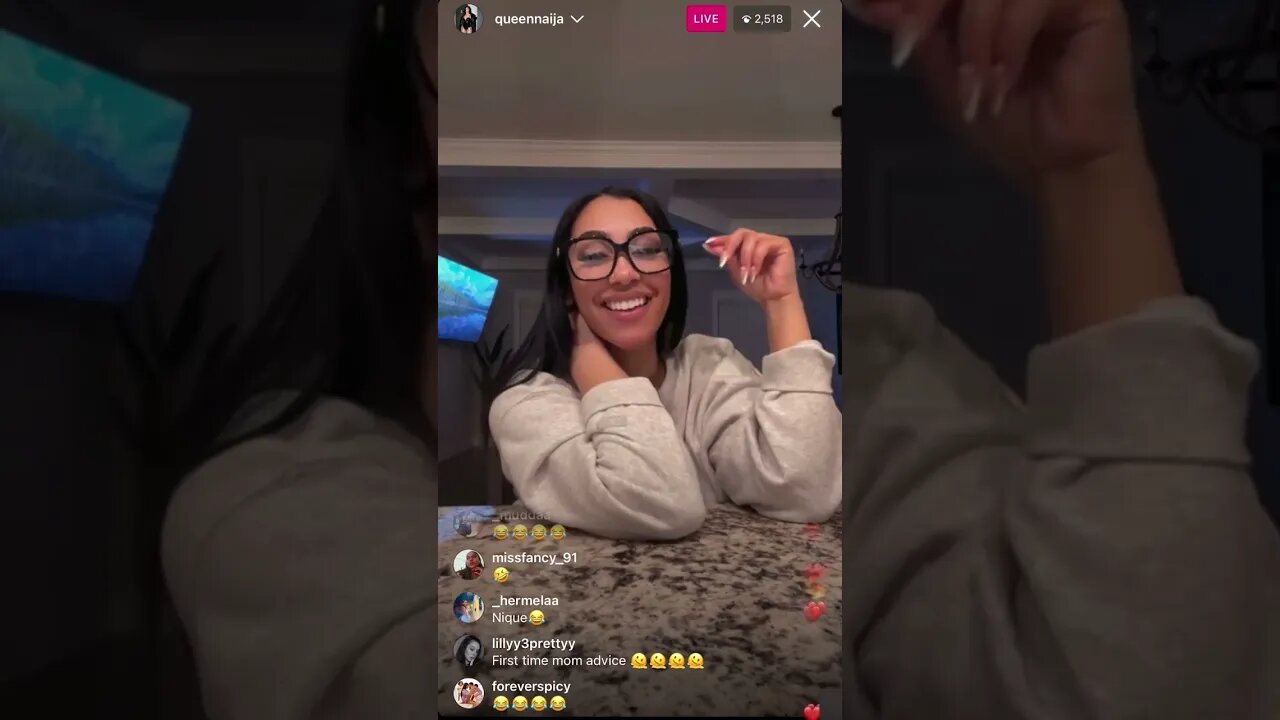 QUEEN NAIJA IG LIVE: Queen Talks Future YouTube Plans & Hit DDG About Planing A Trip (14-01-23)