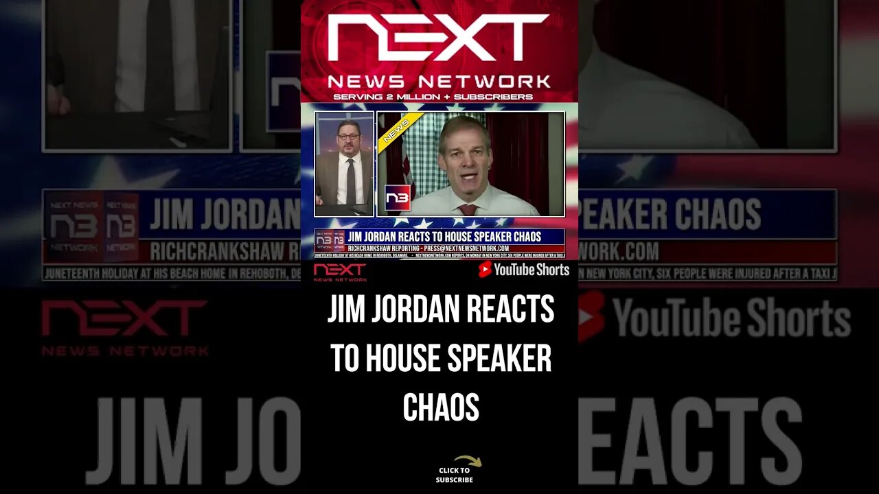 Jim Jordan Reacts to House Speaker Chaos #shorts