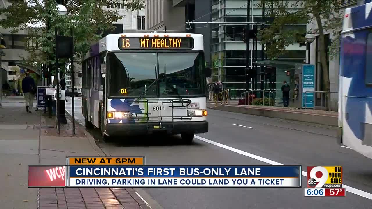 Bus-only lane launches on Main Street Downtown