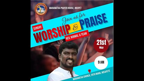 🔴Maranatha Hospet // Kannada Worship // 21.05.2023