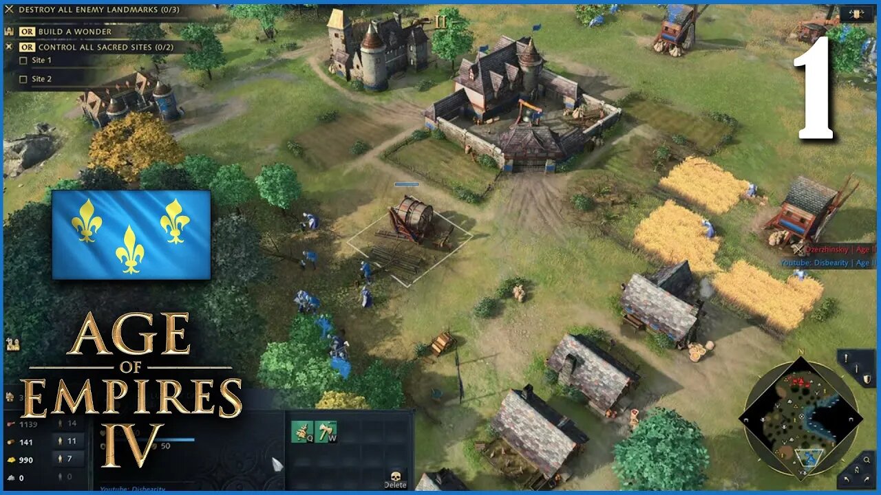 Age of Empires 4 - 1v1 France vs Chinese // Ranked Placemnts #1