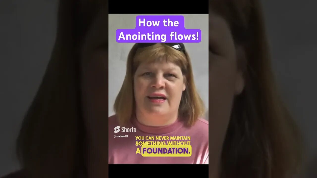 How the Anointing flows through us! #Anointing #PowerofGod #Foundation #obediencetogod #faith