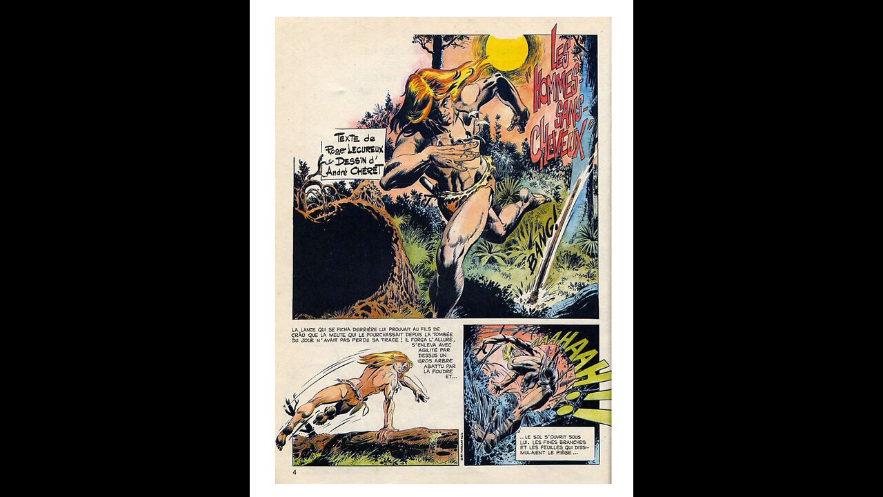 Rahan. Episode Forty Seven. The Men without hair. by Roger Lecureux. A Puke (TM) Comic.