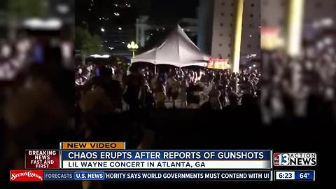 Chaos at Lil Wayne concert