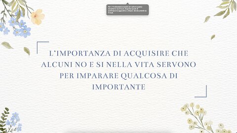 152° incontro: I no che aiutano a crescere