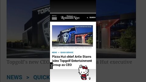 ARTIE STARR PIZZA HUT + TOP GOLF CEO