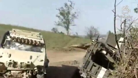 Decimated Ukrainian Italy-made Iveco LMV in Ukraine War