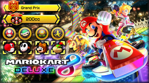 Mario Kart 8 Deluxe [NS] - All Cups 200cc / Gold Trophy / 3 Stars (Gold Mario Unlock) (Part.1)