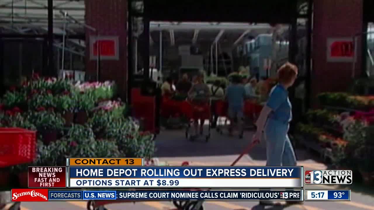 Home Depot brings same-day delivery to Las Vegas