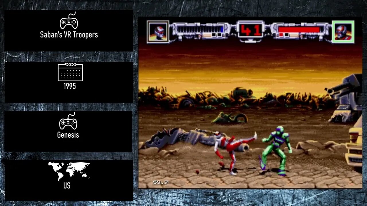 Console Fighting Games of 1995 - Saban's VR Troopers