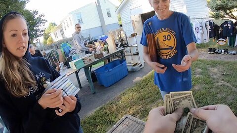 GARAGE SALE PICKING- HER PRICE WAS RIGHT!