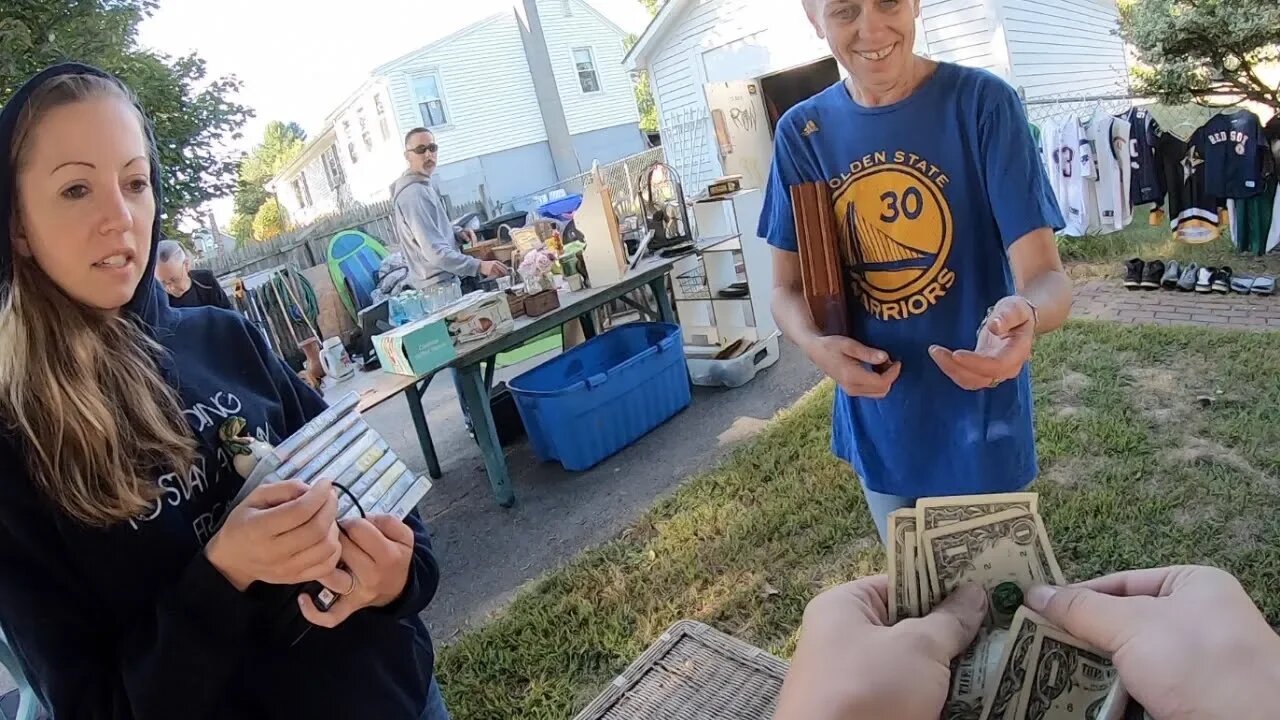 GARAGE SALE PICKING- HER PRICE WAS RIGHT!