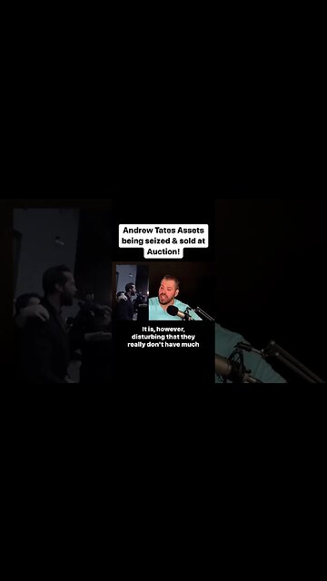 Andrew Tates Assets are being Seized & Sold at Auction! #shorts