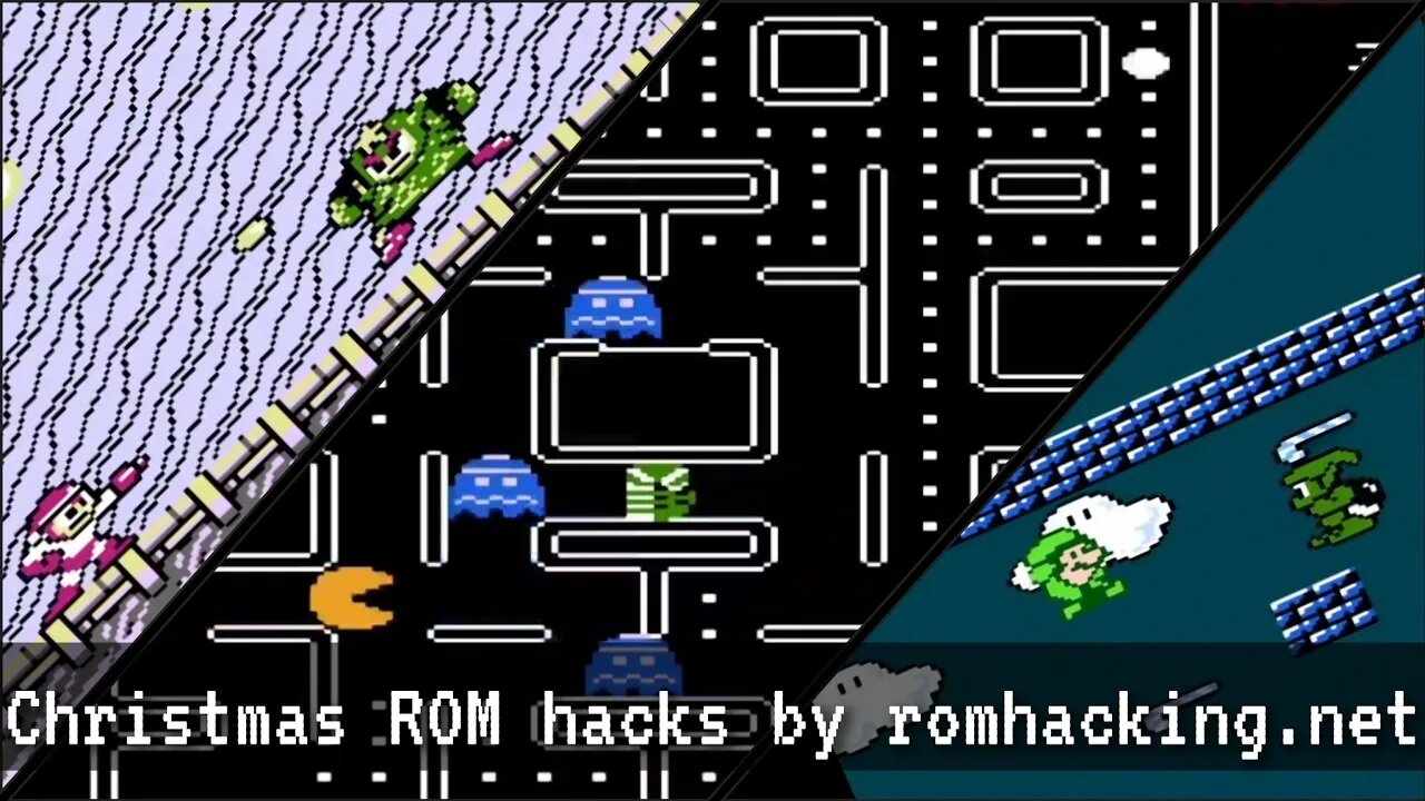 top #nes Christmas hacks as found on #romhacking.net