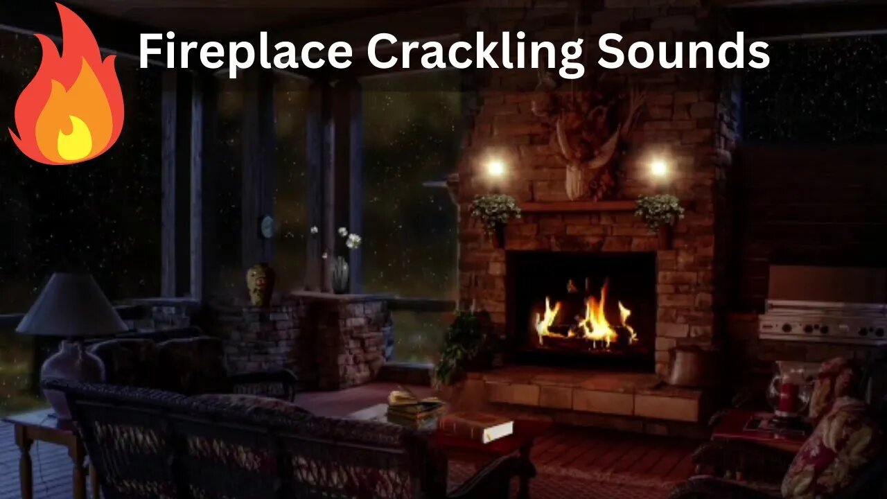 Cozy Up and Relax with the Soothing Sound of Crackling Fireplace 🔥