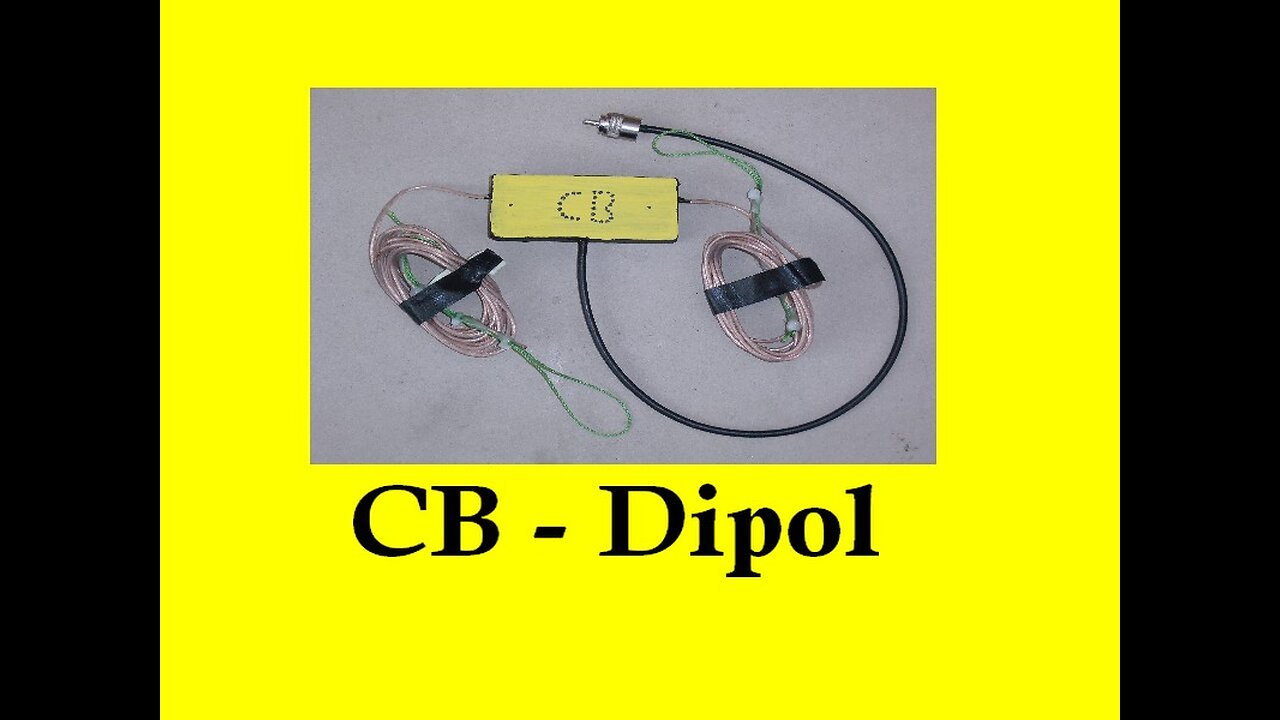 27Mhz CB Funk Dipol selber bauen