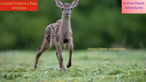 female lion love with deer kidanimal world