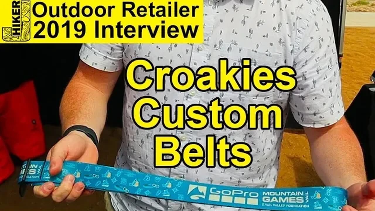 Croakies Amazing Outdoor Styled Belts (Plus NEW Glasses Strap Styles)
