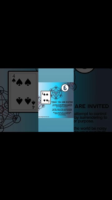 You Are Living Your Purpose - 4 Of Spades