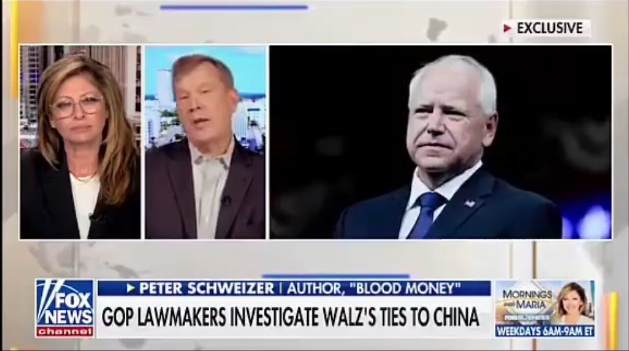 Peter Schweizer: There's No Doubt China Has Been Grooming Tim Walz