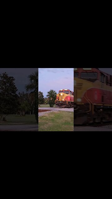 FEC-105 heading back north as FEC-206 Daytona Beach Golf Club May 28 2023 #railfanrob #fec206