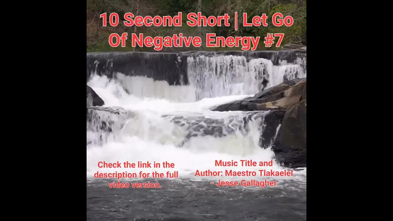 10 Second Short Of Let Go Of Negative Energy | #meditation #shorts #shortsvideo #waterfall #7