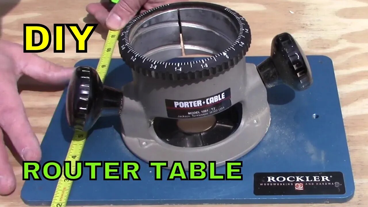 Easy DIY router table plate template for woodworking