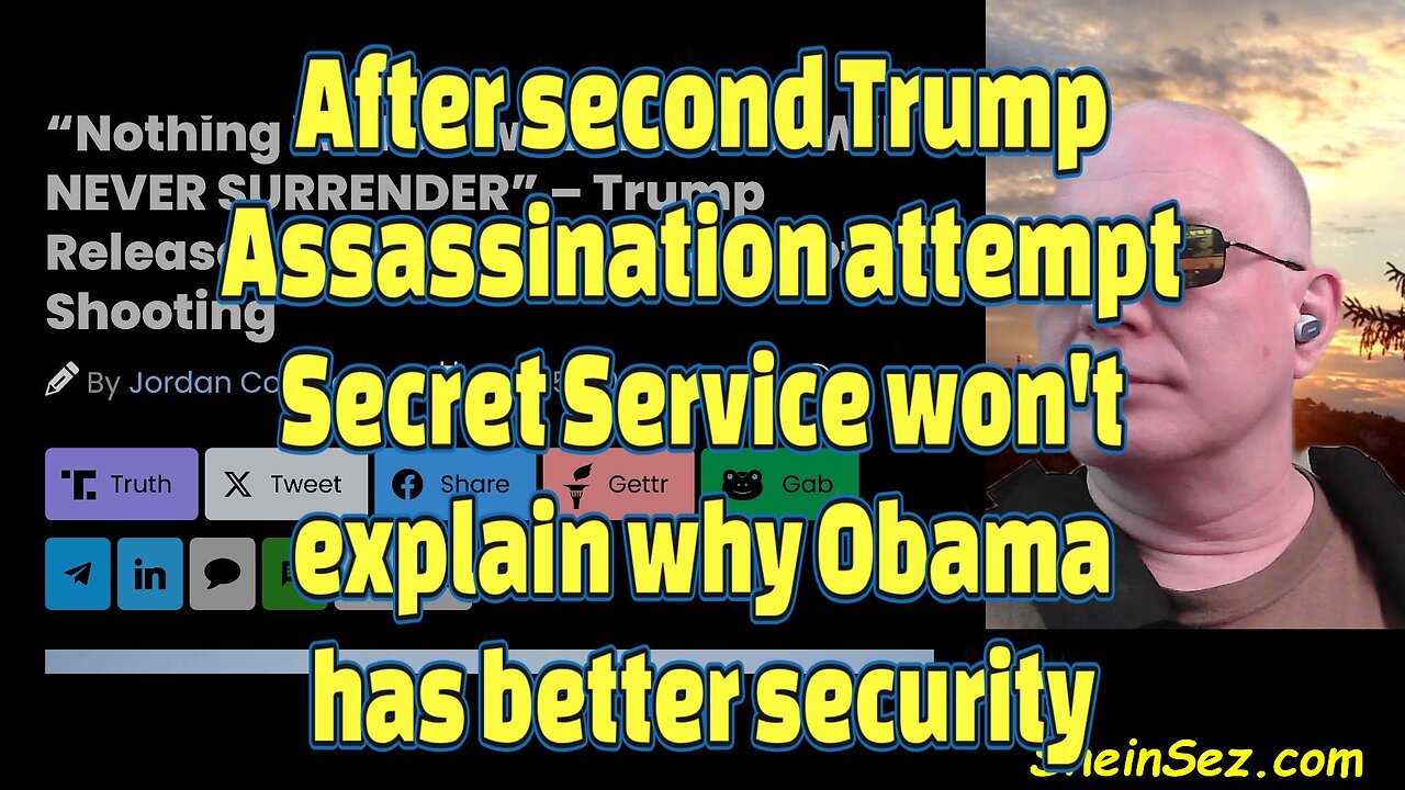 Another Trump Assassination attempt, Secret Service won't explain why Obama has better security-652