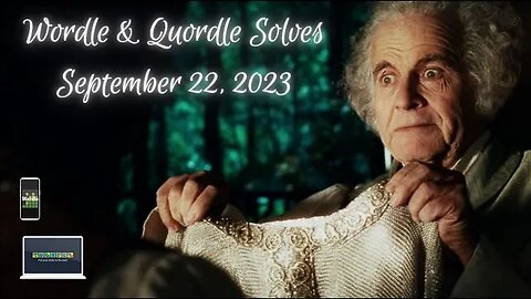 Wordle & Quordle of the Day for September 22, 2023 ... Happy Hobbit & Chainmail Day!