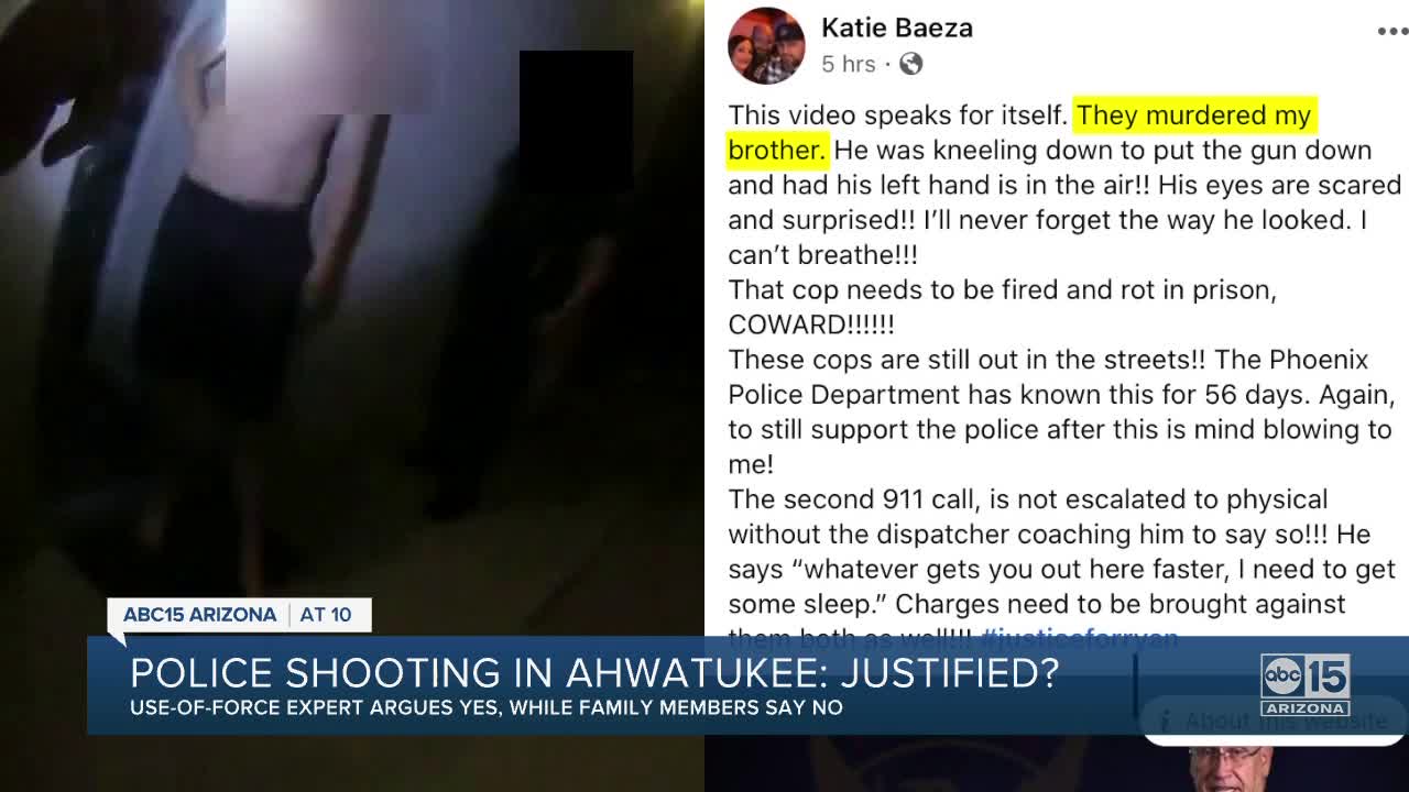 Experts argue the police shooting in Ahwatukee is justified