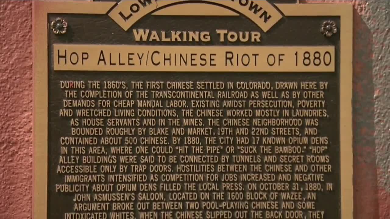 Problematic plaque in downtown Denver