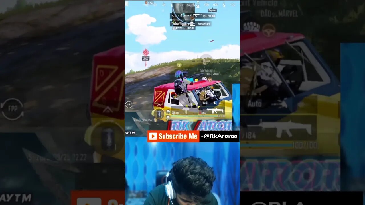 Driver killed🥱😂 #bgmilive #gaming #bgmiindia #pubgmobile #rkaroraa #pubgindia #battleroyalegame