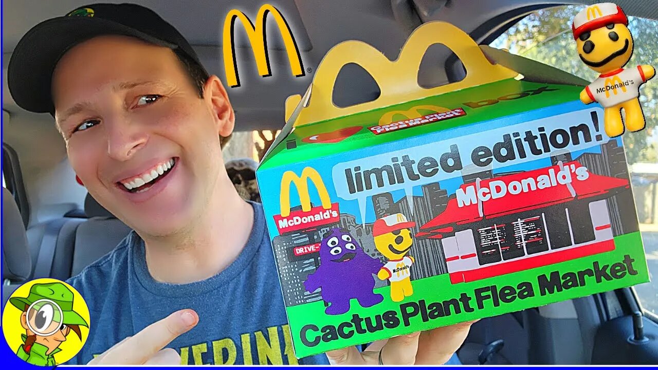 McDonald's® CACTUS PLANT FLEA MARKET BOX Review 🍔🌵📦 Happy Meal® for Adults?! 😄 Peep THIS Out! 🕵️‍♂️