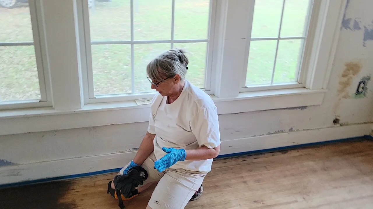 Staining Library Floor