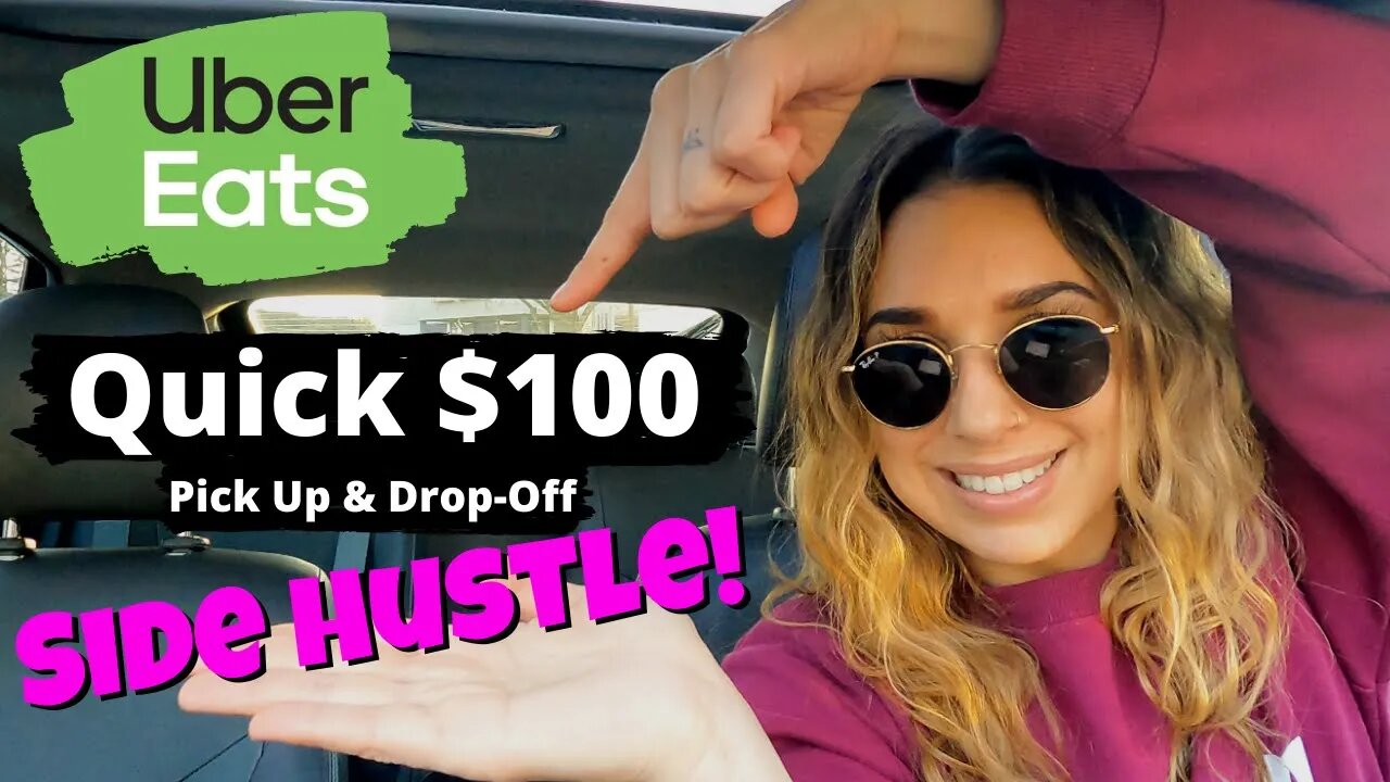Uber Eats Driver Ride Along | Quick $100 Side Hustle With Your Car