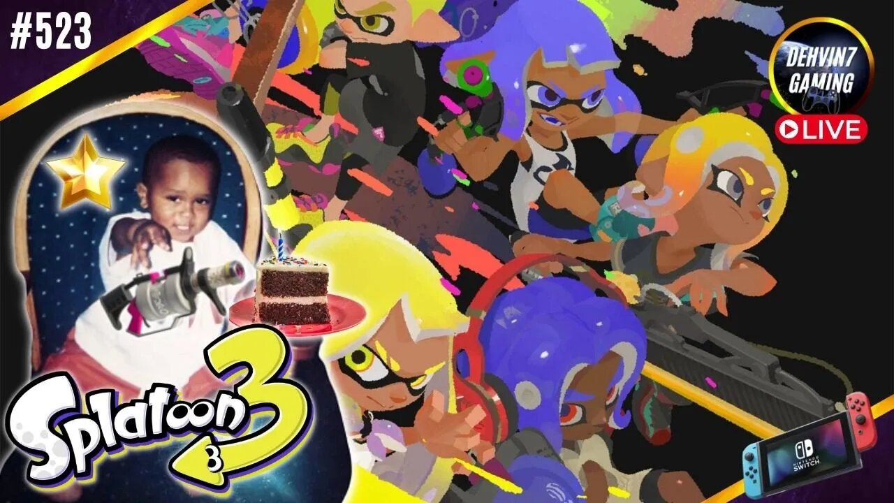 BIRTHDAY Livestream with .96 Gal and Turf War With Viewers! 5 STAR UNLOCK | Splatoon 3