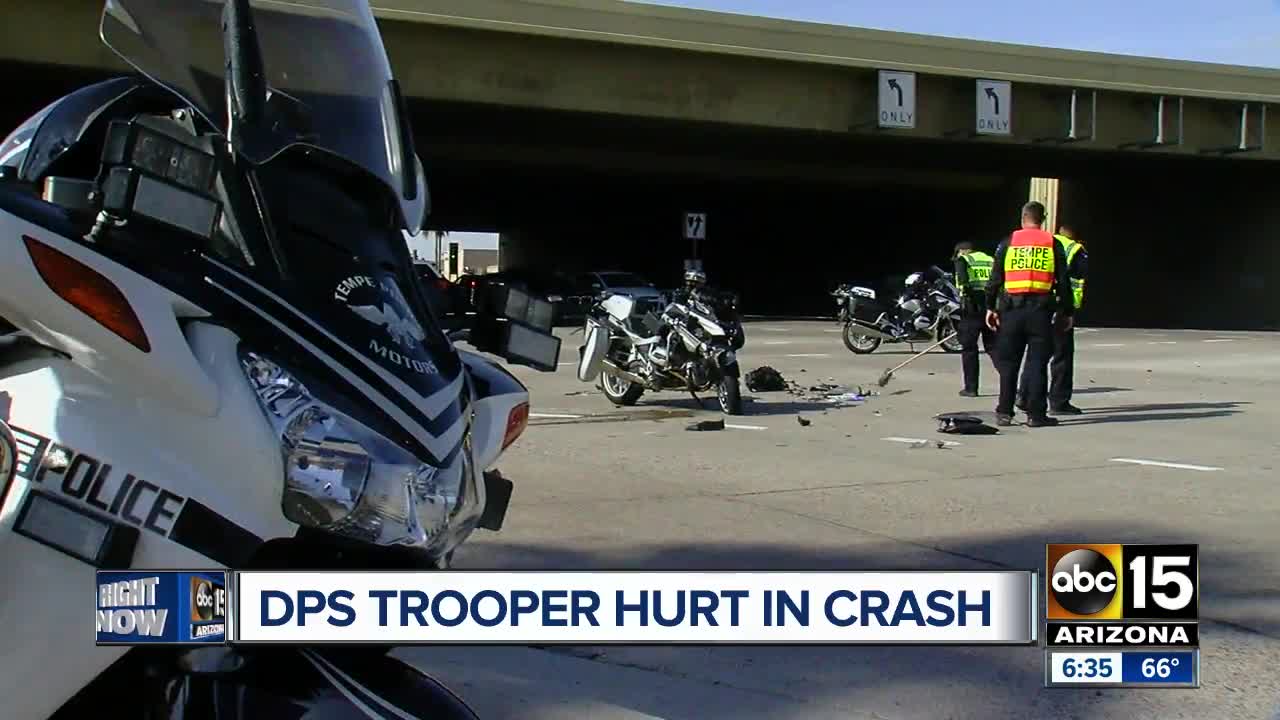 DPS motorcyclist hospitalized after I-10 crash