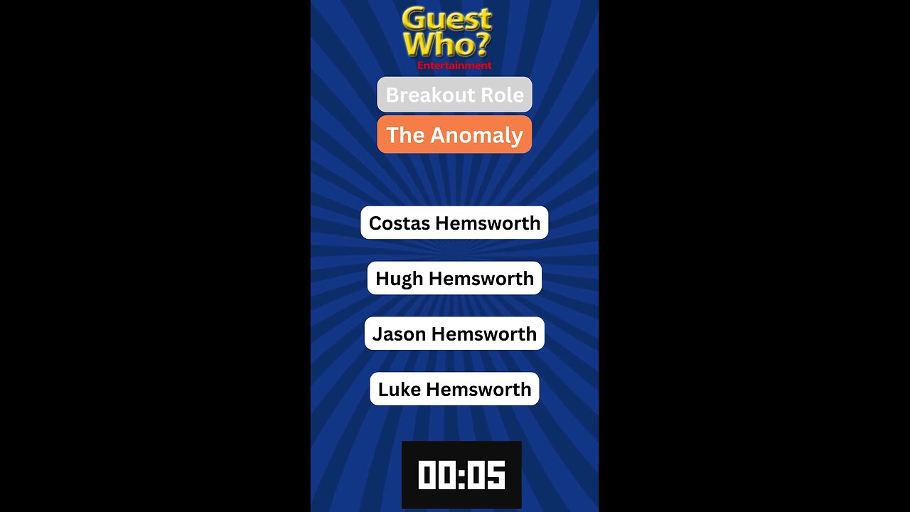 Guest This Actor #224 Like A Quick Quiz? | The Anomaly