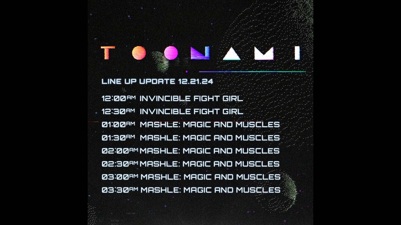 MARATHONS!!! November 25th, 2024 Toonami News Update