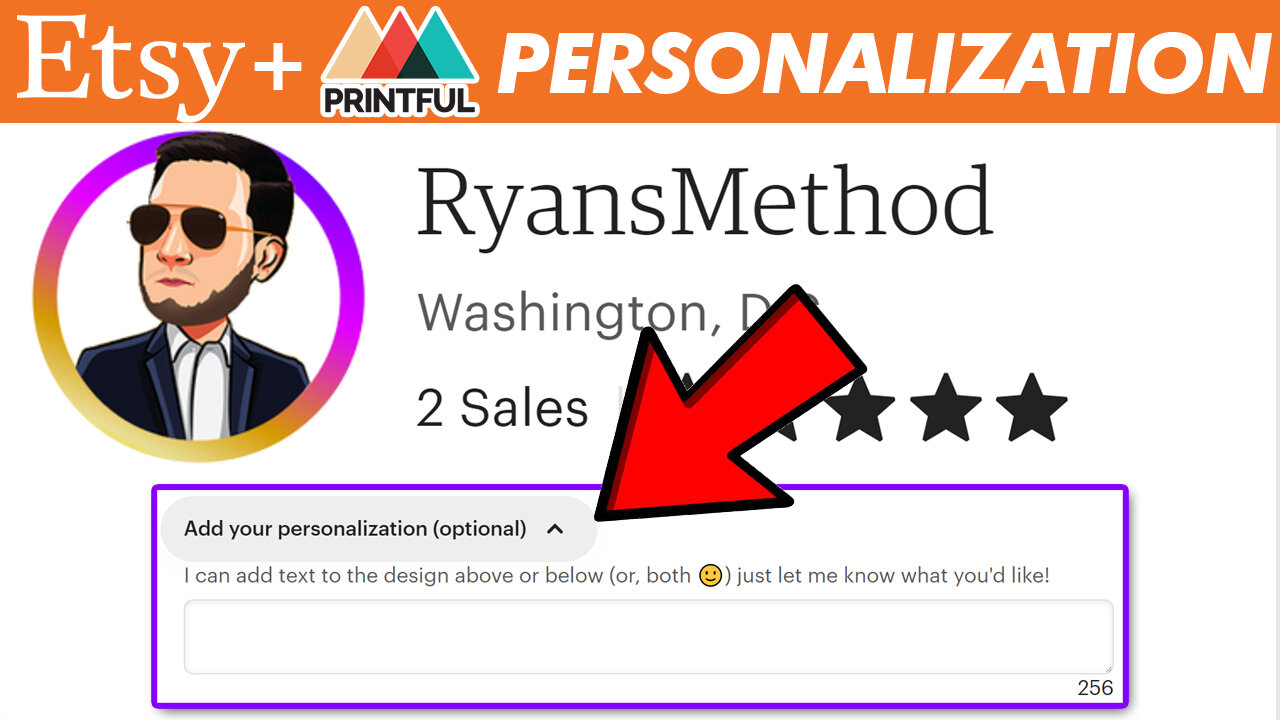 Etsy Personalization Tutorial (Printful Integration, 2021)