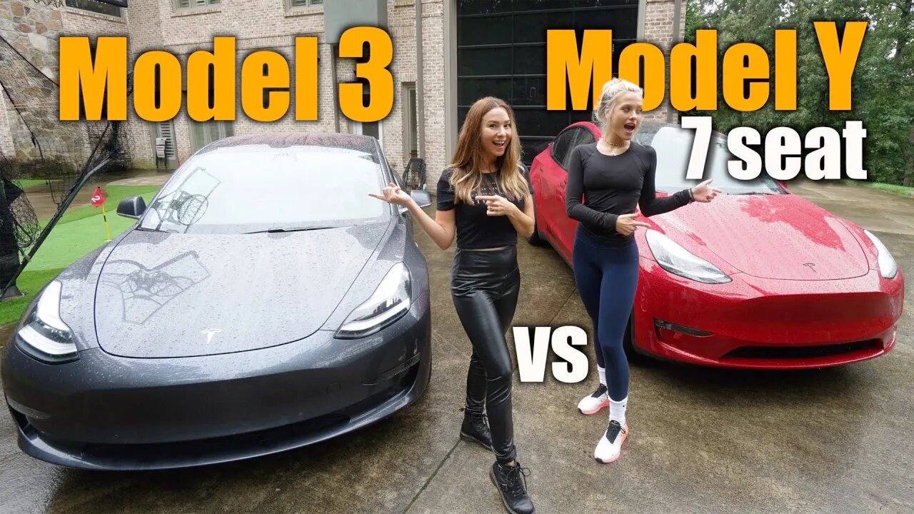 Hands-On with 7-Seat Model Y vs Model 3?