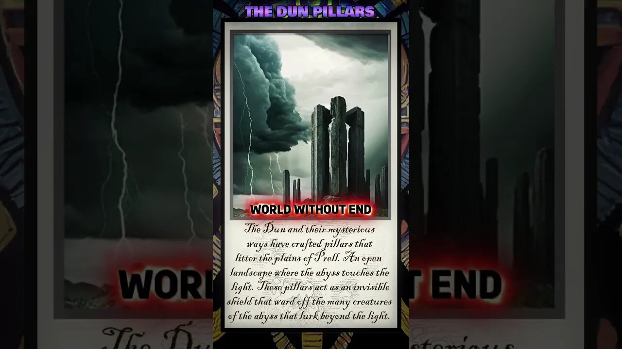 The Dun Pillars: Location Bio - Original Dark Fantasy/Sci-Fi RPG World #short Lore video