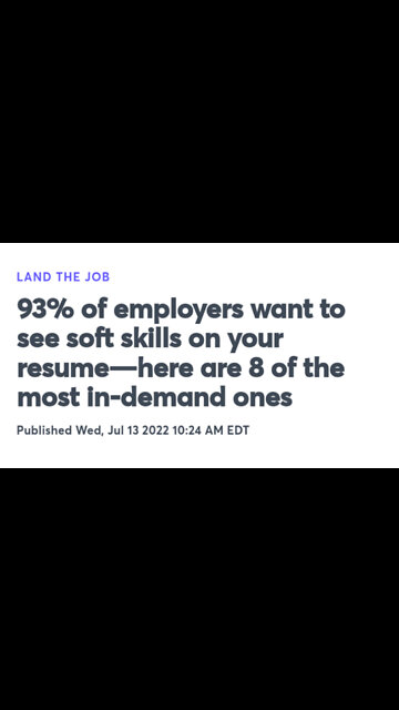 93% of employers want to see soft skills on your resume—here are 8 of the most in-demand ones