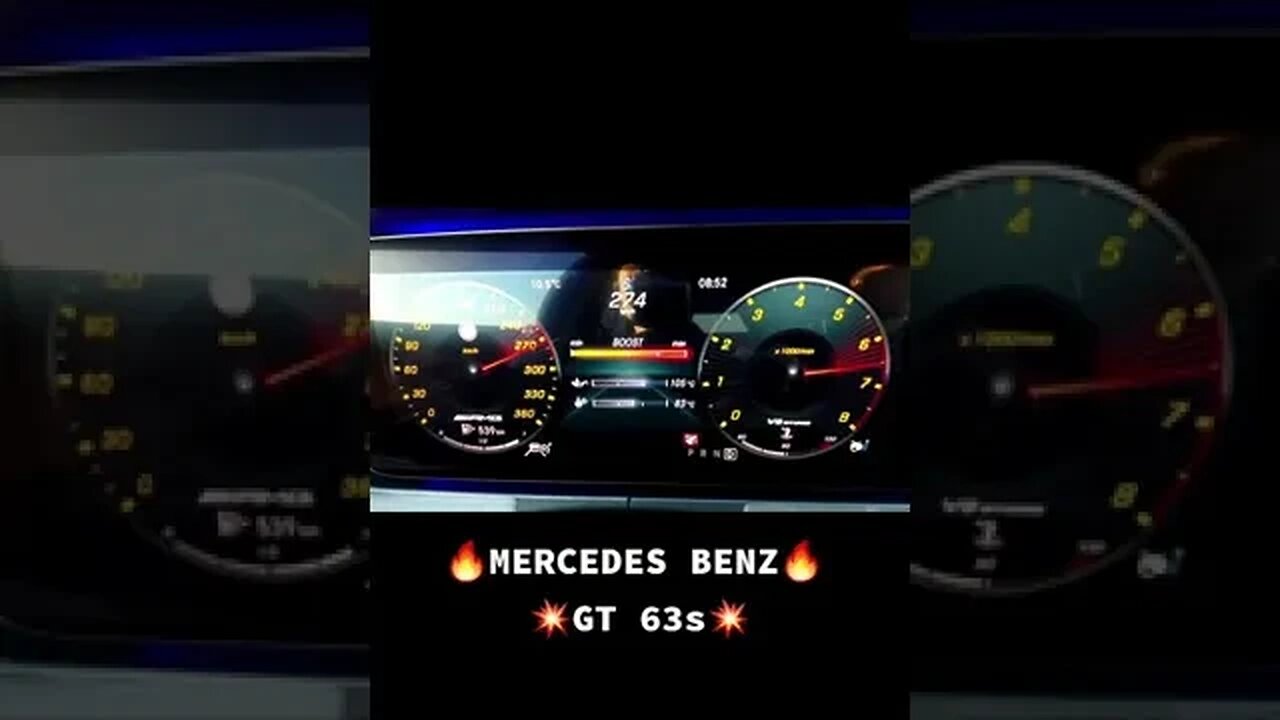 Mercedes Benz GT 63s acceleration