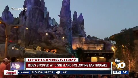 7.1 magnitude rocks SoCal stores, Disneyland